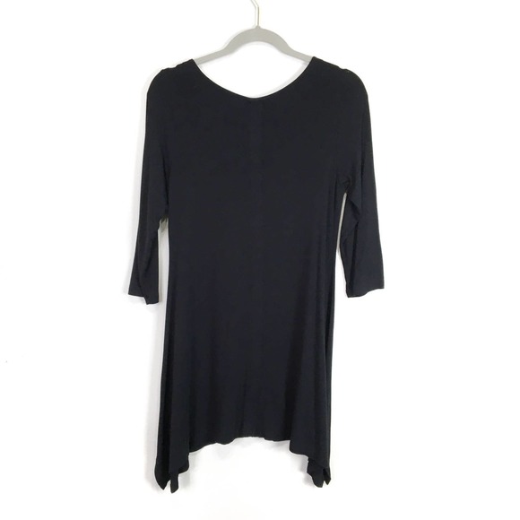 Soft Surroundings Timely Boatneck black jersey tunic shirt Size Small - Picture 7 of 9